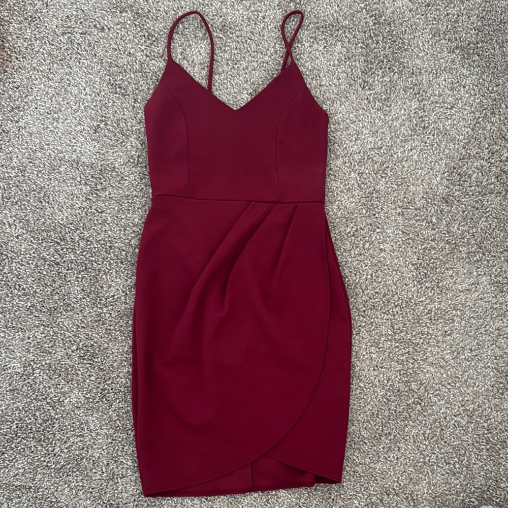 Lulu’s Burgendy Formal Dress
